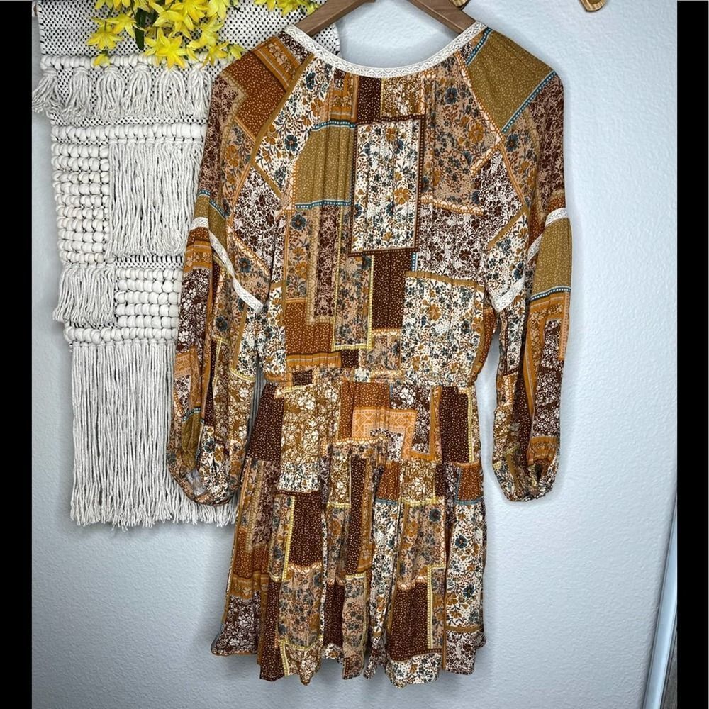 Olivaceous Bohopatchworkdress - image 4